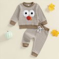 thumbnail image 2 of Gibobby Toddler Boys Pajamas Kids Boys Soft Pajama Sets 2t 3t 4t 5t Long Sleeve Comfy Soft Casual Boys Sleepwear Sets Kis Boys Pajamas Set Toddler Boys Clothes,Coffee,Size 2-3 Years, 2 of 9