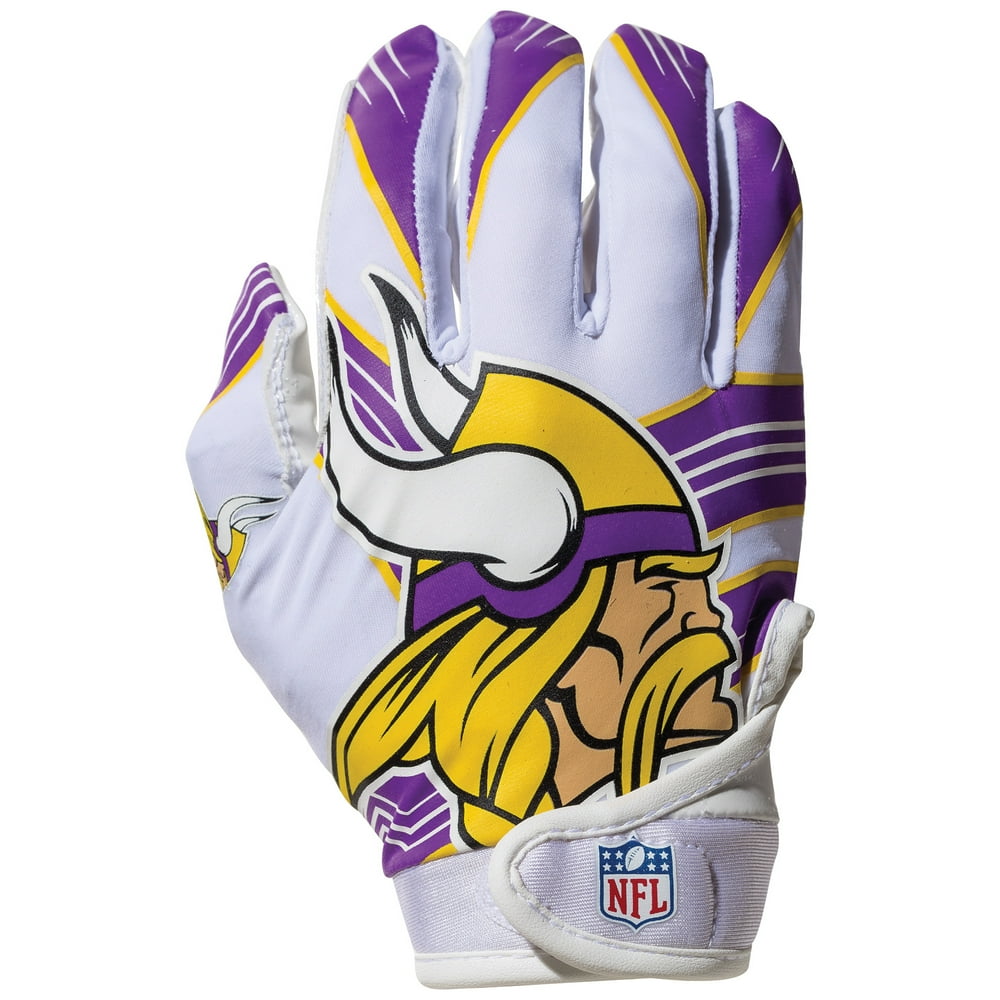 Franklin Sports NFL Minnesota Vikings Youth Football Receiver Gloves