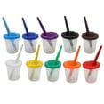 thumbnail image 1 of Bearachild Vasos versátiles con tapa para pintar sin ensuciar para niños Vasos de pintura con tapa fáciles de limpiar pinturas, 1 of 6