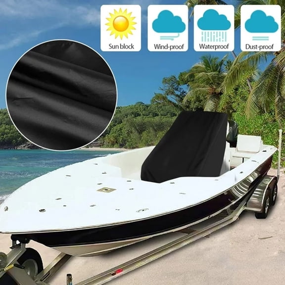 Boat Seat Cover Heavy Duty Pontoon Chair Cover - 25.2" x 24" x 22" Waterproof Fabric for Marine Seats - Boat Accessories for Sun Rain Dust Protection(Black)