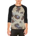 thumbnail image 1 of Chocolate Chip Cookies Chunks Mens Raglan T Shirt White-Black X-LG, 1 of 2