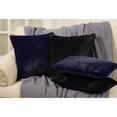 thumbnail image 2 of SARO 6036.BK18S 18 in. Square Ultra Soft Faux Fur Down Filled Throw Pillow - Black, 2 of 5