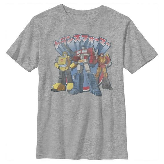 Boy's Transformers Autobots Trio Graphic Tee Athletic Heather Small