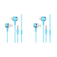 thumbnail image 1 of Peggybuy 3.5mm Plug Wired Headsets for Mobile Phone PC Laptop Computer MP3 (Blue), 1 of 9