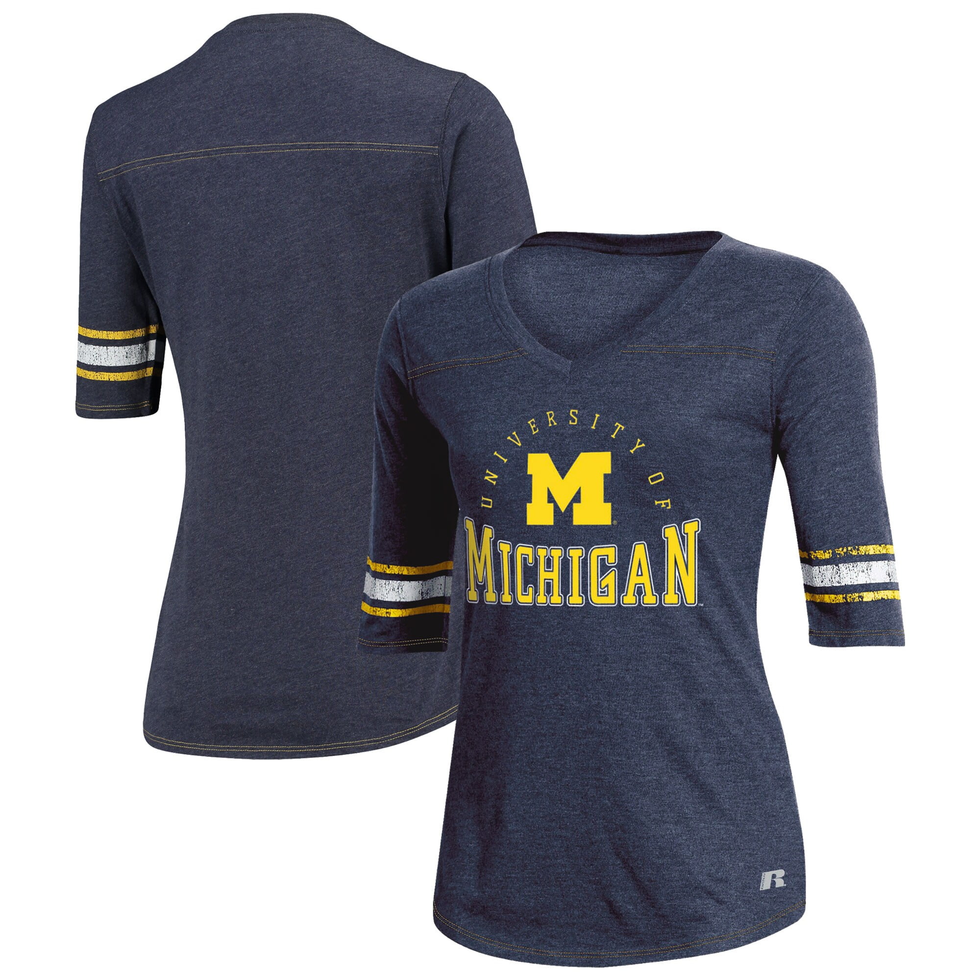 Russell Athletic Women's Russell Athletic Heathered Navy Michigan