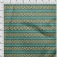 thumbnail image 3 of oneOone Viscose Jersey Fabric Geometric|Leaves & Floral Block Decor Fabric Printed BTY 60 Inch Wide, 3 of 5