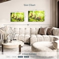thumbnail image 4 of Elephant Stock Rabbits By The Meadow Wall Art - Horizontal Canvas Wall Art - Living Room Wall Decor - Animal Canvas - Green And Yellow Decor - 30" x 20", 4 of 8