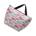 thumbnail image 2 of Qarigey Fiambrera térmica para el almuerzo, bolso con estampado de flores, con cremallera, plegable, lavable, para mujeres y niños, para Bolsas de mensajero y de hombro Pez, 2 of 6