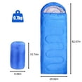 thumbnail image 3 of Compact Hooded Sleeping Bag for Travel - 2-in-1 Design as Blanket, 700g, Packable, 3 of 17