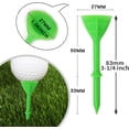 thumbnail image 2 of Golf Tees Plastic 3 1/4 inch Long Unbreakable Upgrade 83mm Flexible Low Resistance Cushion Multiple Colors, 2 of 6