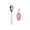 Pink, variant on LIERTOUR Foldable Serving Spoons, 304 Stainless Steel Folding Storage Camping Tableware for Outdoor Travel Portable Spoons And Kitchen Utensils for Backpacking Orange