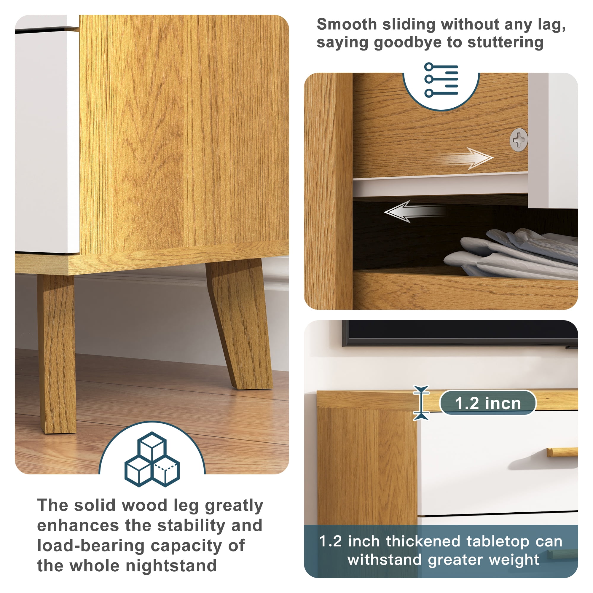 Finihen 8 Drawers Chest of Dressers, Wood Double Dresser Storage Cabinet with Handle Table Leg for Bedroom, Living Room and Hallway, Beige Finihen 8 Drawers Chest of Dressers, Wood Double Dresser Storage Cabinet with Handle Table Leg for Bedroom, Living Room and Hallway, Beige