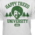 thumbnail image 2 of Teelocity Bob Ross Happy Trees University White Short Sleeve Graphic Tee, 2 of 4