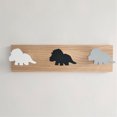 thumbnail image 2 of Ruiboury Wood Kids Dinosaur Coat Hooks Wide Application Multifunctional Strong Load-bearing Capacity brachiosaurus, 2 of 6