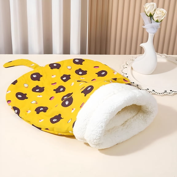 GASTROPOD Cat Sleeping Bag, Self Warming Cat Bed, Cat Sleeping Bag for Indoor Cats, Soft Plush Large Cat Sack for Winter Cosy Cat Bed Cave, Cat Sleeping Bags, Sleeping Bag for Cats (A02, 35 * 45)