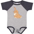 thumbnail image 3 of Inktastic Easter Cute Floppy Ear Brown Bunny Boys or Girls Baby Bodysuit, 3 of 5