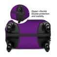 thumbnail image 4 of Easygdp Purple Print Elastic and Washable Suitcase Protective Cover with Hidden Zipper Fits 18-32 inch Luggage -Large, 4 of 9