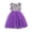 Purple, variant on REDARER Girls Polka Dot Tulle Dress, Sleeveless Contrast Color Princess Dress for 4th of July Party,5-6 Years