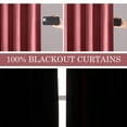 thumbnail image 3 of Topfinel Dusty Rose Velvet Blackout Curtains 96 Inches Long, 100% Blackout Drape with Hooks Insulated Back Tab Curtains for Living Room Bedroom，Set of 2, 3 of 8