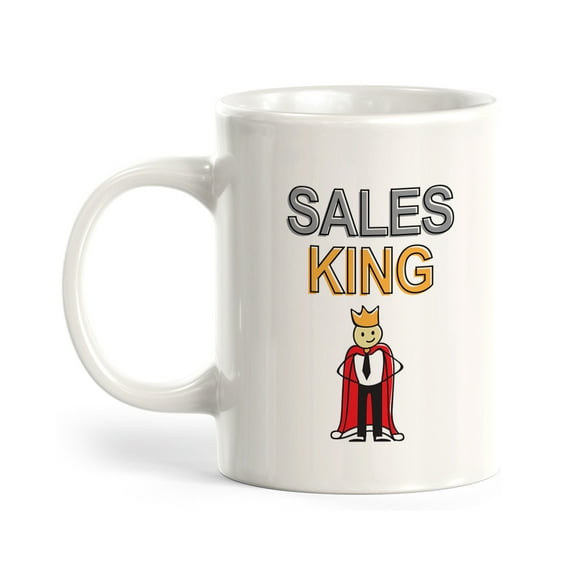 Sales King Stick People Design 11oz Plastic Coffee Mug