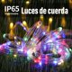 thumbnail image 4 of Manguera de Luz Led para Exterior, Luces Solares 12M 120 LED 8 Modos para Exterior Funciona con Energía Solar, Tubo de Luz de PVC Impermeable IP65 para Navidad, Fiesta, Piscina (, 4 of 5