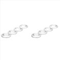 thumbnail image 1 of 8 Piezas Amplificador Altavoz Pies Almohadillas de Repuesto Altavoces Amplificador Grabador Pies Almohadilla Plata, 1 of 4