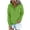 Green, variant on LEAVINGSUO Winter Clothes Woman Women's Hooded Color Long-sleeved Sweatshirt Casual Blouse Pullover Tops