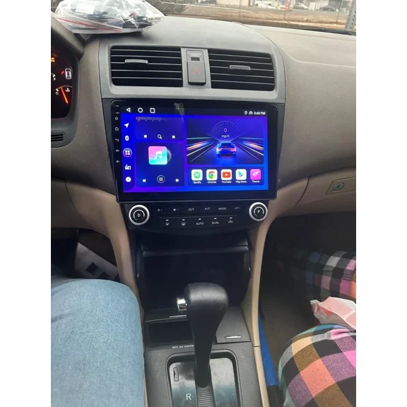 4 64GB Android 13 Carplay Car Stereo Radio WIFI Compatible for Honda Accord 2003 2004 2005 2006 2007