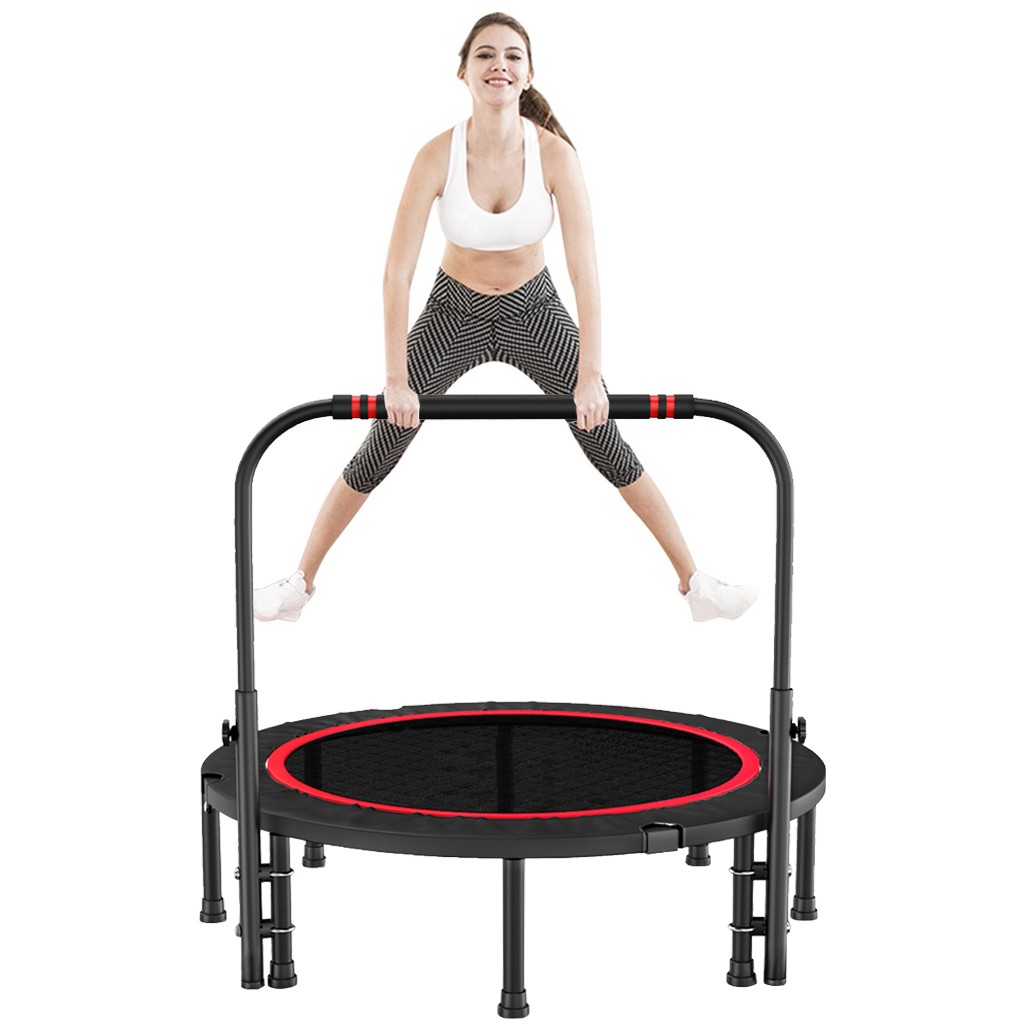 mini exercise trampoline with handle