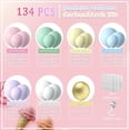 thumbnail image 4 of Kit de guirnalda de globos en colores pastel, kit de arco de globos de macarrones con arco iris de unicornio, 5, 12, 18 pulgadas, globos en colores pastel para baby shower, fiesta infantil, boda,, 4 of 5