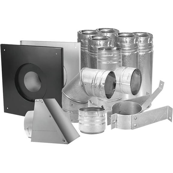 Duravent 4 In. Pellet Vent Kit Stainless