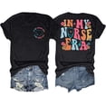 thumbnail image 3 of TINZ T-Shirt Graphique à Col Rond pour Femmes, Ensemble de Hauts d'Été à Manches Courtes Décontractés, Hauts de Course, 3 of 3