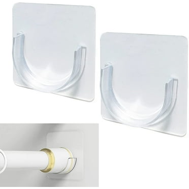 Suuchh Transparent Curtain Rod Holder (2 Counts)