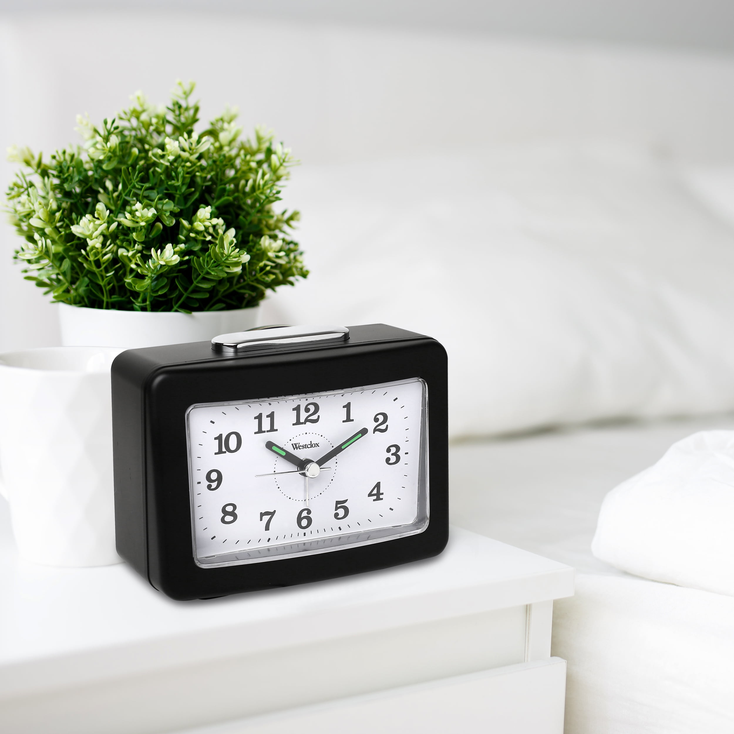 47550- Westclox Loud Bell QA Alarm Clock with Silent