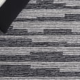 thumbnail image 6 of Safavieh Ebony Hallam Geometric Striped Area Rug, Black/Ivory, 6' x 6' Round, 6 of 10