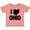 Mauve, variant on Inktastic I Love Ohio with State Silhouette Boys or Girls Baby T-Shirt