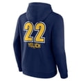 thumbnail image 3 of Men's Christian Yelich Navy Milwaukee Brewers Name & Number Fastball Pullover Hoodie, 3 of 3