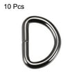 thumbnail image 2 of Unique Bargains Black Metal D-Ring Buckle Sewing Fastener (10 Pack), 2 of 3