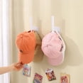 thumbnail image 6 of Hat Rack for Baseball Caps No Drilling Adhesive Hat Hooks for Wall Door Closet Cap Hanger Storage Hats Home Organizer Holder, 6 of 9