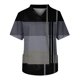 thumbnail image 1 of Men's Short Sleeve V Neck Small Animals Print Chest Pocket Carer Top L, 1 of 3