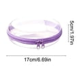 thumbnail image 3 of Round Hard Shell Travel Storage Case Waterproof Zipper Organizer Portable Cosmetic Bag Toiletry Organizer Storage Case for Cosmetics Toiletries Accessories Travel Home Bathroom Daily Organization, 3 of 6