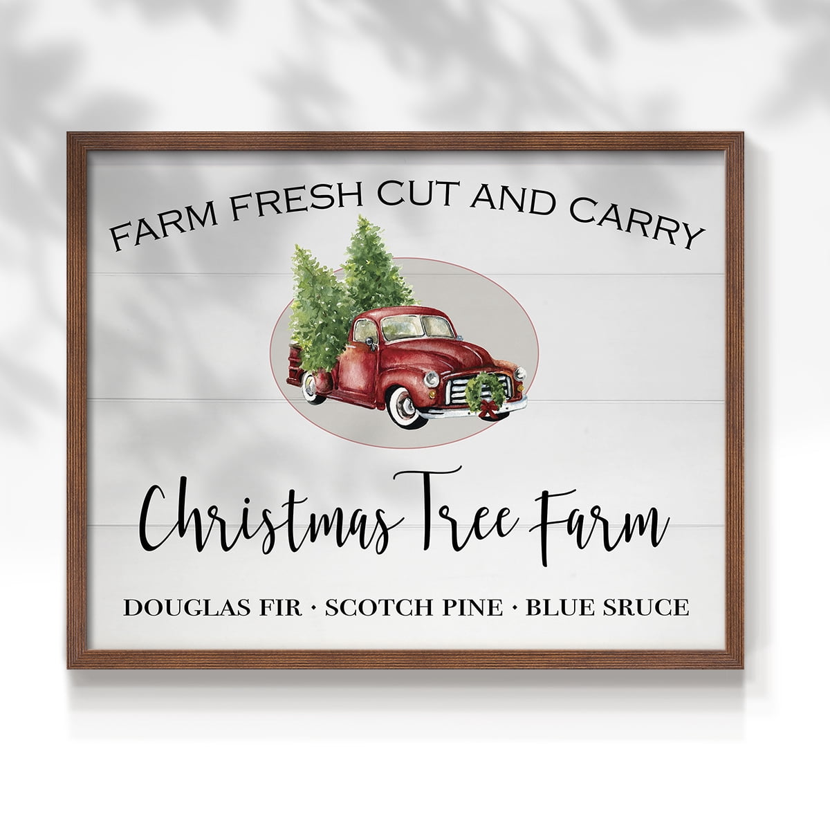 Christmas Tree Farm by Carol Robinson - Restickable Framed Giclée Print