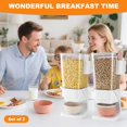 thumbnail image 2 of Dispensador de cereales Osacoe Countertop, paquete de 2 unidades de 5,2 litros con cuencos y cucharas, 2 of 6