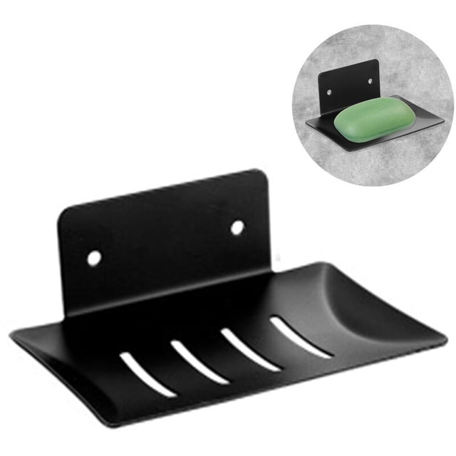 Jabonera adhesiva de acero inoxidable sin taladrar jabonera para baño cocina balcón jabonera para esponja de jabón y almacenamiento de cepillos JAMW Sencillez