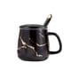 thumbnail image 1 of Naiovety Taza de cerámica para café, té, leche, agua, recipiente para avena, taza con asa, cuchara, porcelana, restaurante, suministros para Juegos de servir café y té Tipo 1, 1 of 6