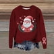 thumbnail image 2 of Suéter grueso con estampado navideño en 3D para mujer, sudaderas para hombre y mujer, suéteres grandes y altos para el trabajo, 2 of 5