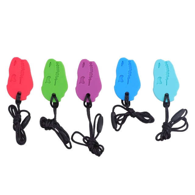 Collar De Mordedores, Juguetes, Collar De Mordedores Para Bebés, Masticar, 5 Uds., Goma Calmante De Silicona, Sentidos De Ejercicio Para El Período De Dentición