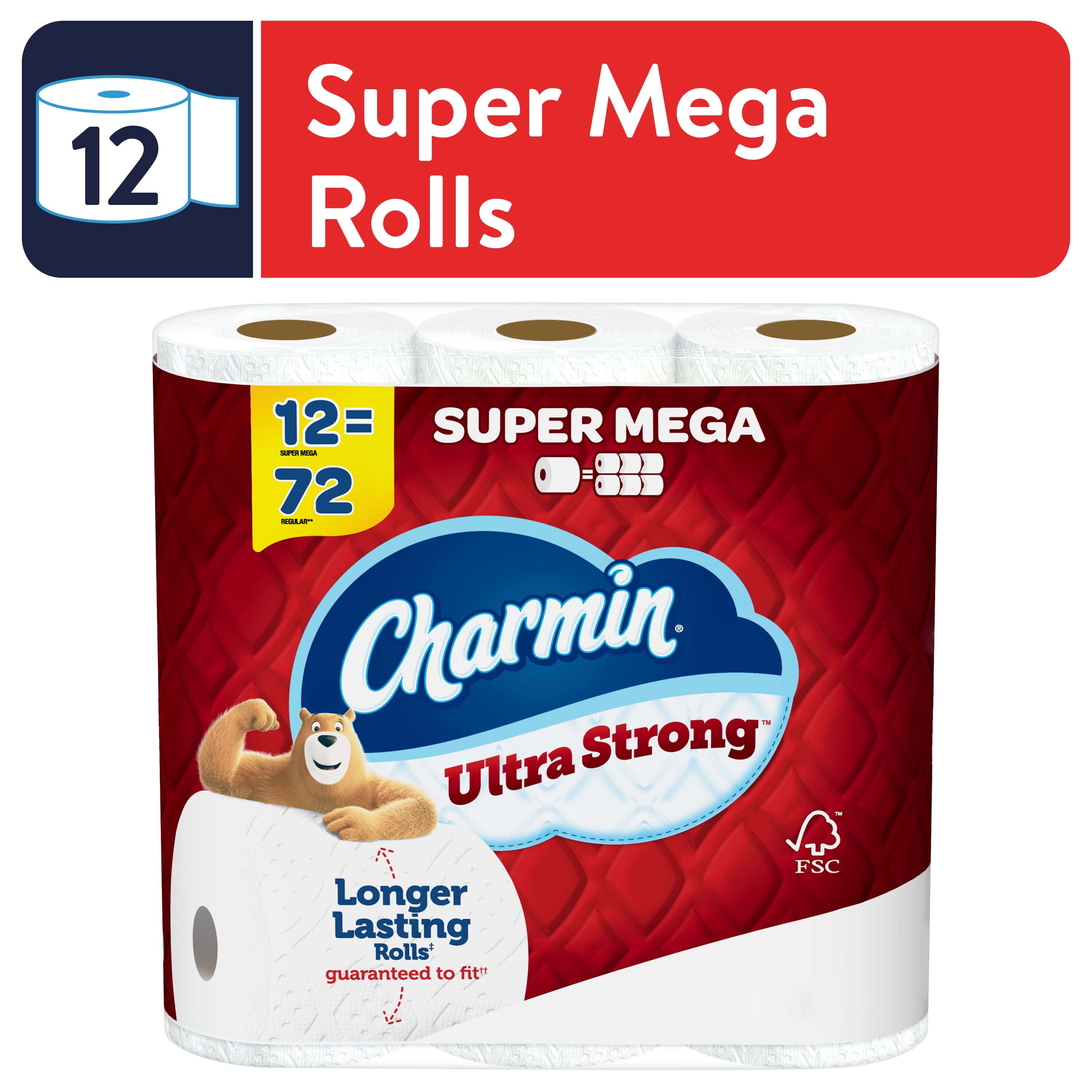 Buy Charmin Ultra Strong Toilet Paper Super Mega Roll, 363 Sheets Per