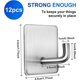 thumbnail image 2 of Adhesive Bathroom Wall Hooks Pieces Stainless Steel Towel No Drilling, 2 of 5