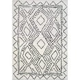 thumbnail image 2 of nuLOOM Mila Tapis en Treillis de Diamants, 9' x 12', Gris, 2 of 5